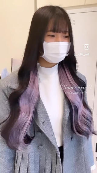 ロング カラー ブリーチなしWカラー 🎀韓国ヘア/amiのヘアスタイル