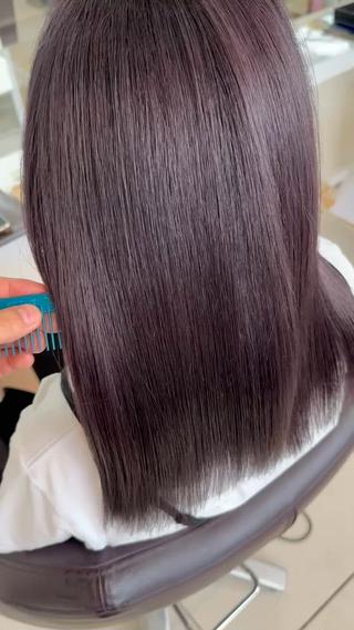 ミディアム カラー 【髪質改善カラー】 うるはのヘアスタイル