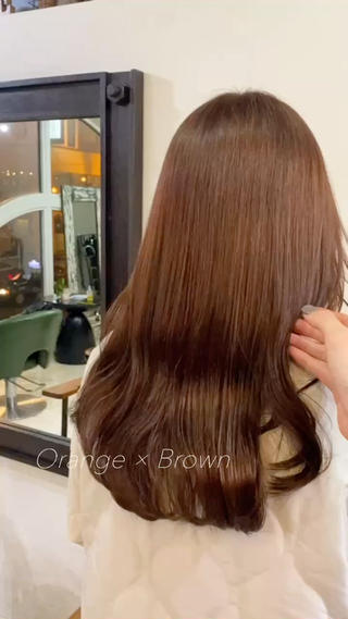 カラー RINA🦋 【韓国風/艶髪】のヘアスタイル