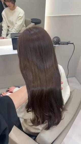 ロング ✨美髪矯正/レイヤー 髪質改善天王寺はやとのヘアスタイル