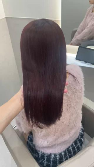 セミロング ✨美髪矯正/レイヤー 髪質改善天王寺はやとのヘアスタイル