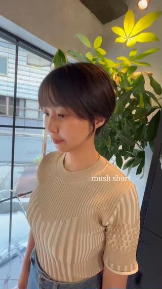 ショート 小山洋次/阪急茨木/ 透明感カラーショートのヘアスタイル