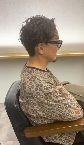 パーマ メンズ Emitas.柳通り店所属・山﨑 大暉【ダブルカラー】のヘアスタイル