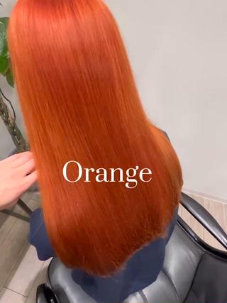 ロング カラー JIN/暖色カラー /髪質改善/艶髪のヘアスタイル