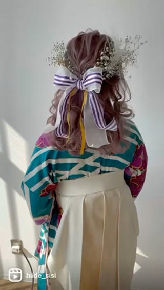 卒業式ヘア 
