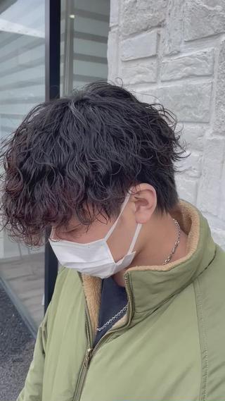パーマ メンズ アタ ムのヘアスタイル