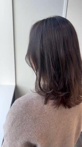 ミディアム カラー 穐田 航のヘアスタイル