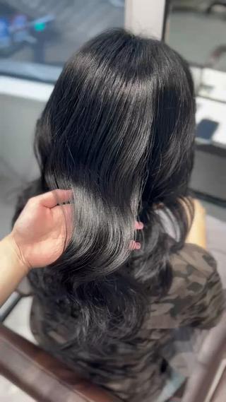 セミロング カラー 梅田／髪質改善カラー caho💙のヘアスタイル