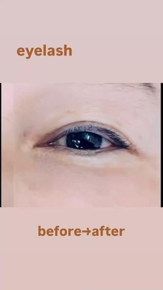 まつ毛パーマのbefore、afterになります
瞼も持ち上がり、パッチリなお目元になります 