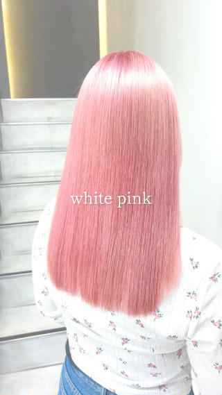 セミロング ブリーチ/ ダブルカラー/RYOのヘアスタイル