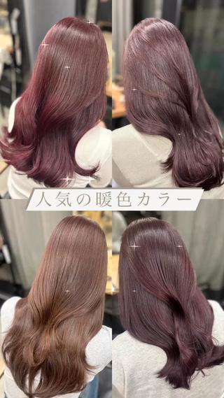 ロング 女性らしいモテヘア 韓国ヘアhikariのヘアスタイル