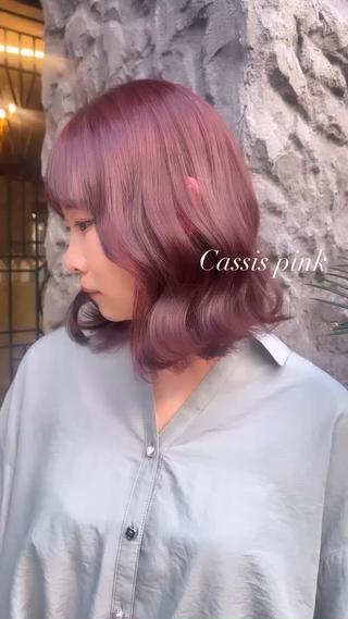 ミディアム カラー ヘアアレンジ 髙橋 リナ‪のヘアスタイル