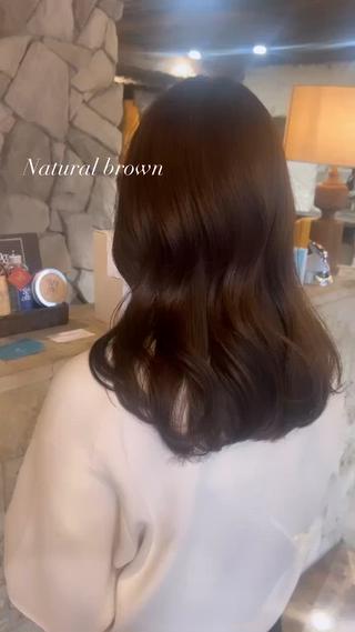 ミディアム カラー 髙橋 リナ‪のヘアスタイル