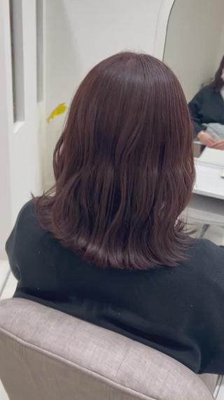 ミディアム カラー ヘアアレンジ 髙橋 リナ‪のヘアスタイル