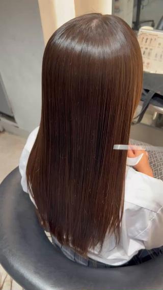 ロング 韓国レイヤー/顔周り /縮毛矯正/羽田航のヘアスタイル