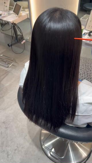 ロング 韓国レイヤー/顔周り /縮毛矯正/羽田航のヘアスタイル