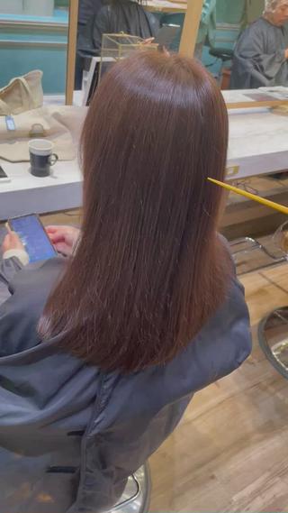 セミロング 吉田 竜也 髪質改善のヘアスタイル