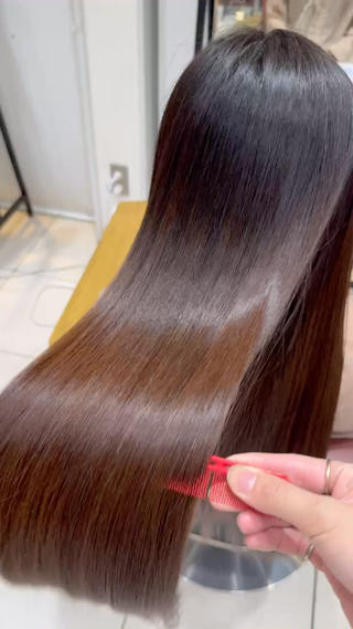 ロング 縮毛矯正/髪質改善 特化/冨島智基のヘアスタイル