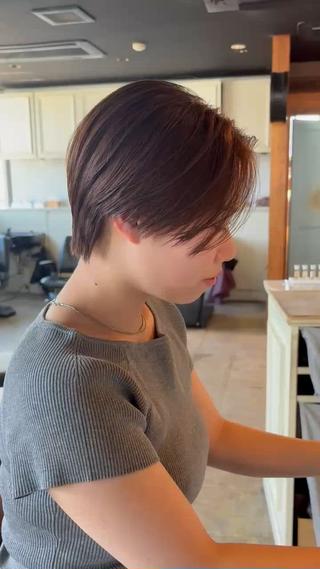 ショート カラー 足立 武巳（金山Ciel）のヘアスタイル