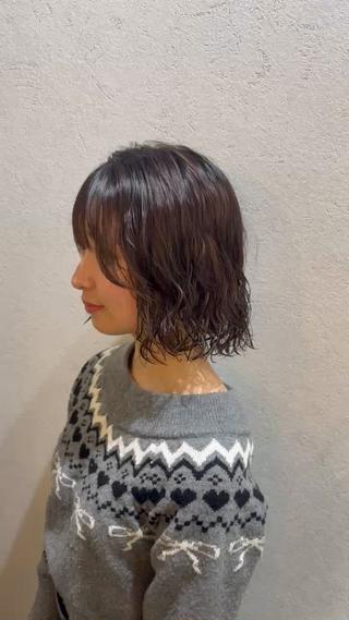 ミディアム 🧶個性派/横浜パー マ/暖色/ミミのヘアスタイル