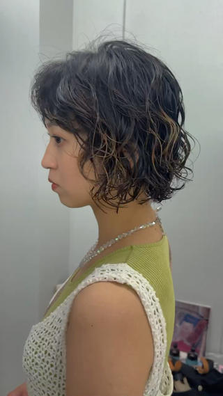 ショート パーマ 関 京磨のヘアスタイル