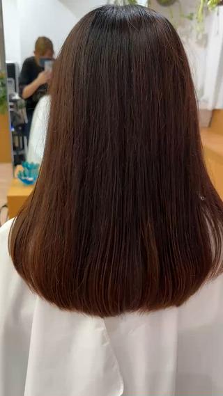 セミロング 川上 彩夏のヘアスタイル