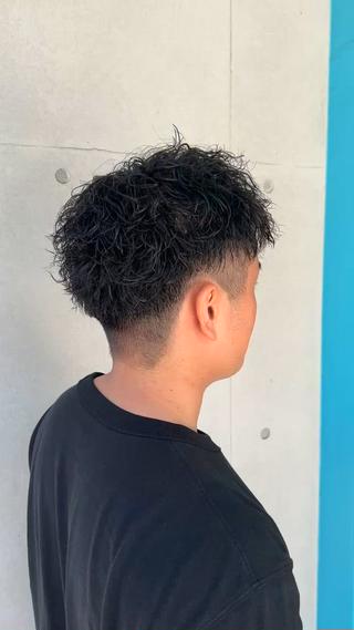 ショート パーマ メンズ 湘南のパーマ職人 🔥清水琉葵🔥のヘアスタイル