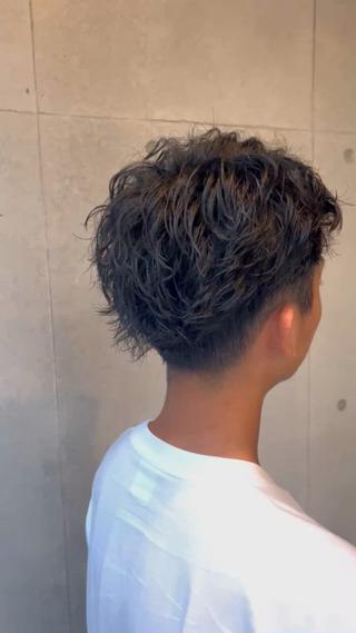 ショート パーマ メンズ 湘南のパーマ職人 🔥清水琉葵🔥のヘアスタイル