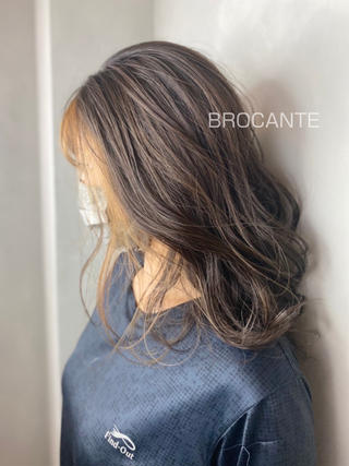 セミロング カラー BROCANTE✂︎ karasawa.nのヘアスタイル