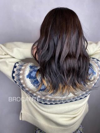 セミロング カラー BROCANTE✂︎ karasawa.nのヘアスタイル