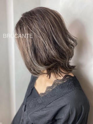 ミディアム カラー BROCANTE✂︎ karasawa.nのヘアスタイル