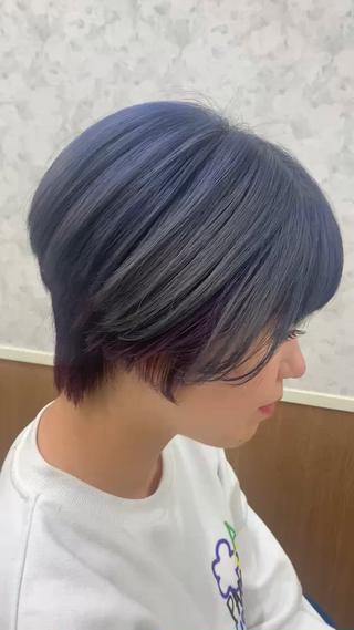 ショート 白髪染め/白髪ぼかし コバヤシシオリのヘアスタイル