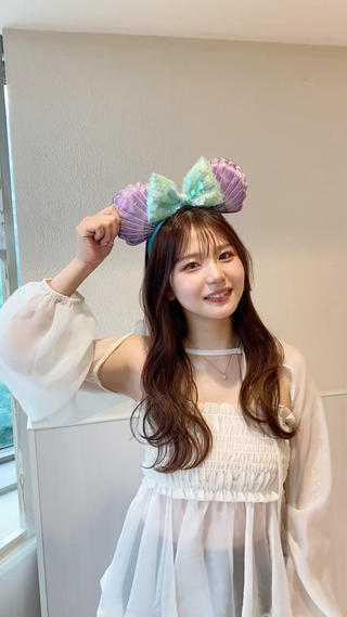 セミロング カラー ヘアアレンジ RIHO/愛されモテ /透明感カラーのヘアスタイル