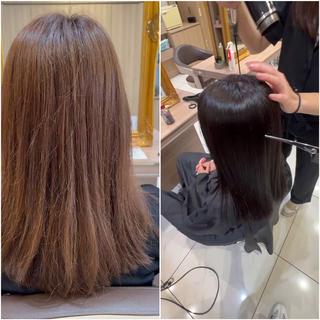 セミロング 🥀縮毛矯正🥀 川﨑和希のヘアスタイル