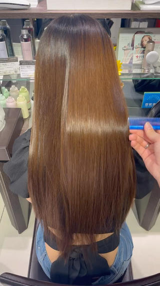 ロング カラー 髪質改善/透明感カラ ー/レイヤー/あやはのヘアスタイル