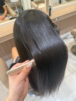 ロング パーマ 韓国ヘアメイク🎀/ 縮毛矯正✨山本媛香のヘアスタイル