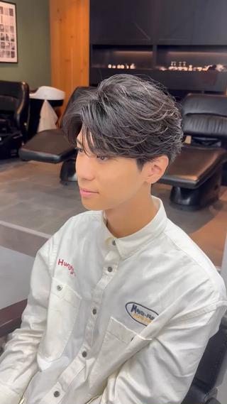 パーマ メンズ シャドウパーマ/ 波巻パーマYu-Kiのヘアスタイル