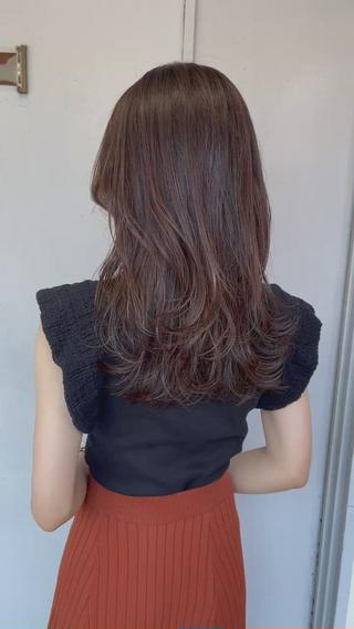 セミロング カラー シンタニナオト /梅田茶屋町のヘアスタイル