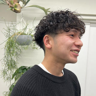 波巻きパーマ 