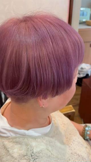 ショート カラー Lamie所属・大人女子&髪改善専門 Nobuフリーランスのヘアスタイル