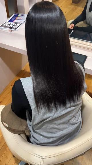 ロング 佐藤 翔空【艶 カラー/縮毛矯正】のヘアスタイル