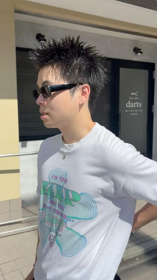 メンズ darts所属・マツダ レンのヘアスタイル