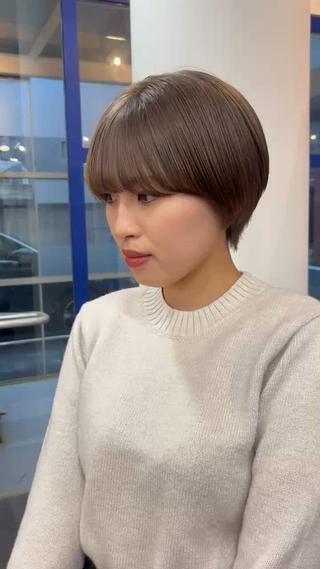 ショート カラー VISION   aoyama所属・かがやしづ ✂️ショートカットのヘアスタイル