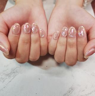 うるうるシャボン玉ネイル 