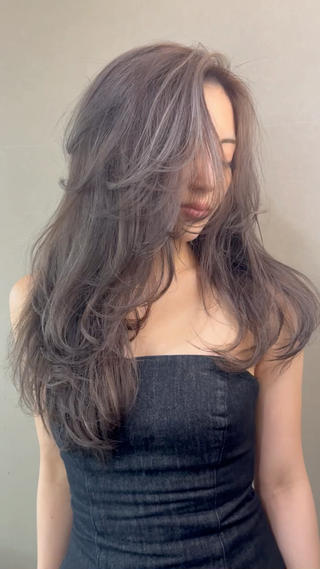 ロング カラー 💖難波レイヤー カット💖ツバサのヘアスタイル