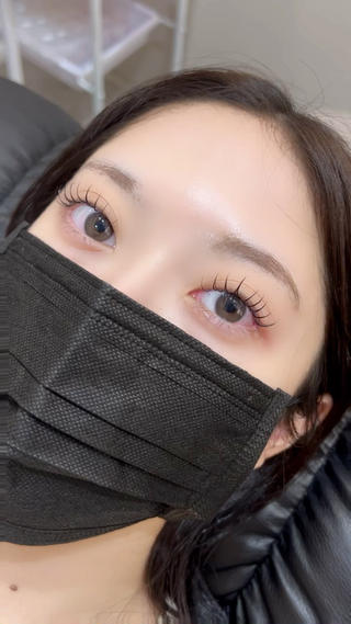 奥行きのあるガーリーマツエク 
