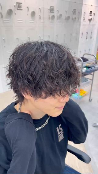 カラー パーマ メンズ メンズパーマ/名駅 /kyogo🦔のヘアスタイル