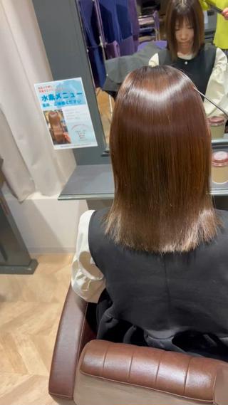 ロング まとまるツヤ髪カット ┆たんげ なるみのヘアスタイル