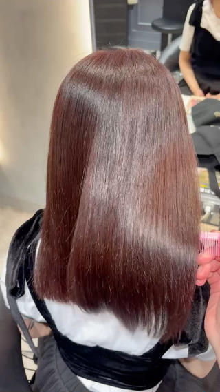 セミロング カラー mio 🍀🪽‪のヘアスタイル