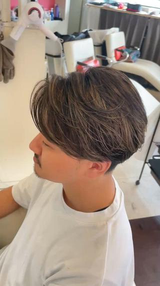 カラー メンズ 長屋 裕也のヘアスタイル